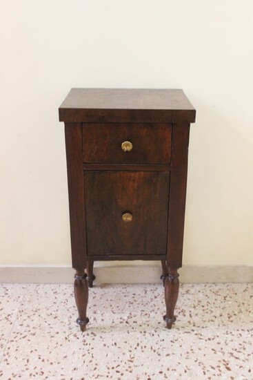 Ancient Neoclassical Bedside Table - Louis Philippe - Walnut, Wood - 1830/1850