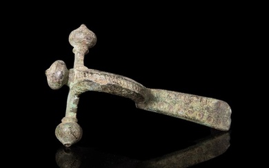 Ancient Roman Bronze Crossbow Fibula