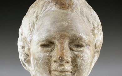 Ancient Roman Marble Head of Eros - 190×150×160 mm