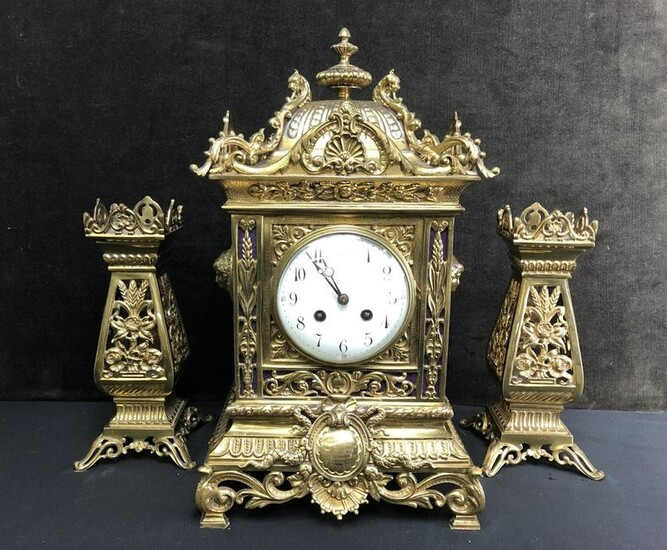 Antique French F. Martin D C Co Mantel Clock
