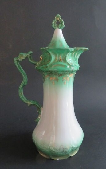 Antique Victoria Carlsbad Porcelain Coffee Server, Tea Pot 1890s Austria