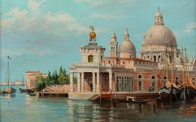 Antonietta Brandeis, 1849 Miscocon, Galizien – 1920/26 Venedig, ANSICHT DER CHIESA Maria DELLA SALUTE, VENEDIG