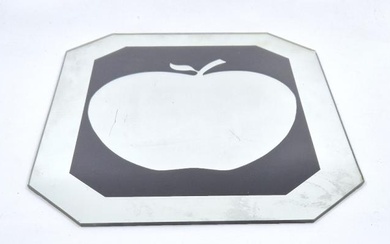 Apple Records: An original promotional "Apple" mirror by Ringo Starr...