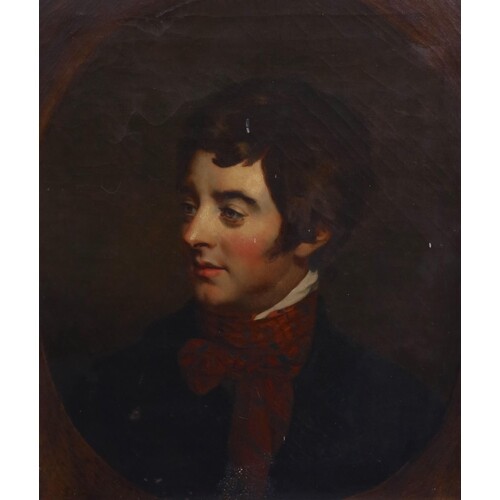 Attributed to Hugh Douglas Hamilton (1734-1808) Portrait of ...