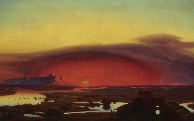 August Kopisch - Die Pontinischen Sümpfe bei Sonnenuntergang