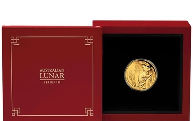 Australia - 25 Dollar 2020 Perth Mint Lunar III Jahr der Maus - 1/4 oz - mit Box & Zertifikat- Gold