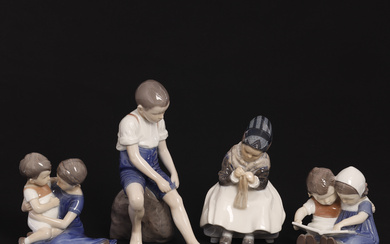 B&G and Royal Copenhagen, collection of figurines (4).