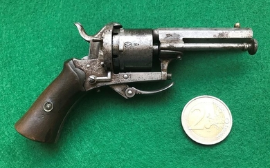 Belgium - JD Marked - ELG - Double action (DA) - Pinfire (Lefaucheux) - Revolver - 5mm Cal