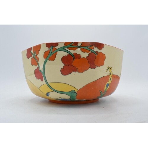 Bizarre by Clarice Cliff octagonal bowl decorated in the 'Br...