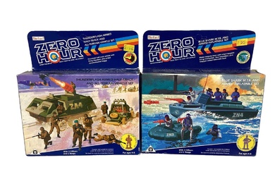 Bluebird (c1990) Zero Hour (When the brave must fight to save the world) Swordfish Nay Task Force Blue Shark M.T.B. & Armed Inflatable Set and Army Wolf Pack Thunderflash Armed Half-Track and All T...