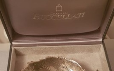 Buccellati leaf dish - .925 silver - Italy - Late 20th century