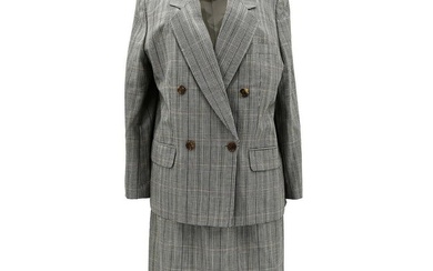 Burberrys Setup Suit Jacket Skirt Gray FJB09-780 FXB63-780 #17