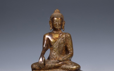 Burma, copper-alloy figure of Buddha, 19th/ 20th century