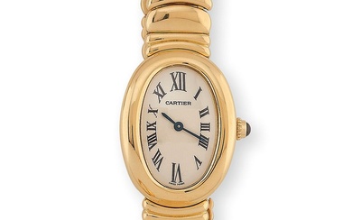 CARTIER « Baignoire », Années 2000 – Bracelet-montre de dame en or jaune 750 millièmes,...