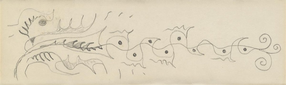 CHARLES BURCHFIELD Three pencil drawings. The Fox and the Hare, circa 1905-10 *...