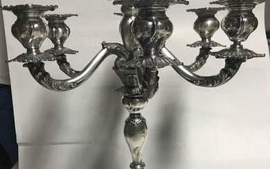 Candelabrum (1) - .800 silver - Italy - Early 20th century