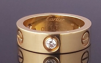 Cartier - 18 kt. Yellow gold - Ring - 0.30 ct Diamond