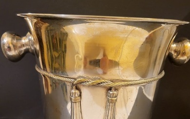 Champagne cooler (1) - Silver-plated brass