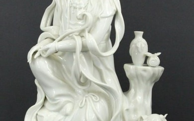 Chinese Blanc de Chine Figure of Quanyin with a