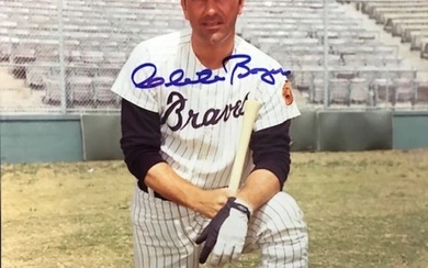 Clete Boyer Autographed 8x10 Baseball Photo