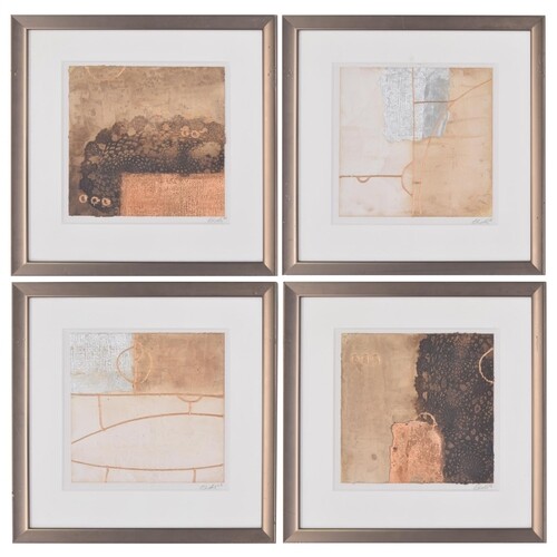 Contemporary School (20th/21st century) - set of four collag...