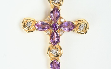 Cross pendant - Diamond