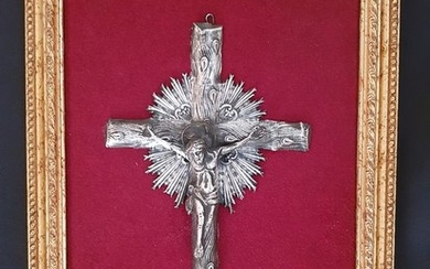 Crucifix, cross N8 (Naples) (1) - Silver - Mid 19th century