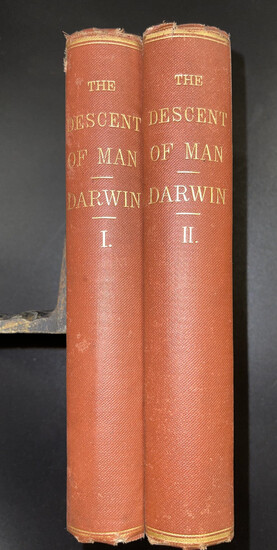 DARWIN The Descent of Man 1871, 2 vols First ed.