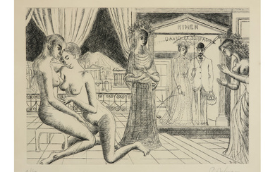 DELVAUX PAUL (1897 - 1996) Paul Delvaux signed etching from...