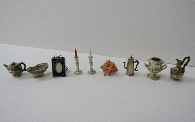 DOLLS HOUSE, a good collection of miniature silverware by...