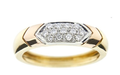 Damiani - 18 kt. Pink gold, White gold, Yellow gold - Ring - 0.31 ct Diamond