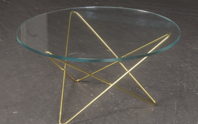 Dennis Marquart for OXDenmarq. Model O table. Coffee table with glass top
