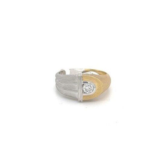 Diamond Ring over Two Tone