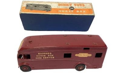 Dinky Toys diecast vehicles including Horse Box No.581 & Shell BP Fuel Tanker No.944, both boxed (2)