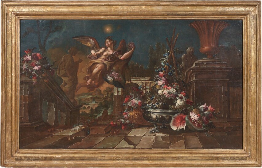 Due dipinti a soggetto Natura morta allegorica, Scuola fiamminga del XVII secolo