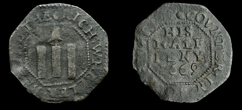Duplicate Southwark 17th Century Tokens from the