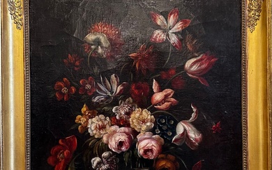 ECOLE HOLLANDAISE du XVIIIe siècle Bouquet... - Lot 193 - Osenat