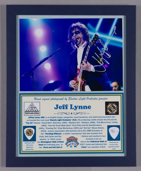 ELO Jeff Lynne Signed Photo/ Pick