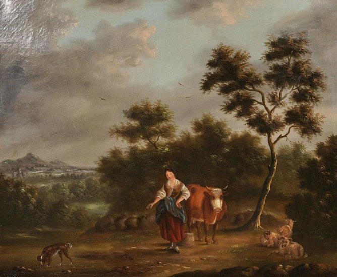 Early 19th Century English School. A River Landscape