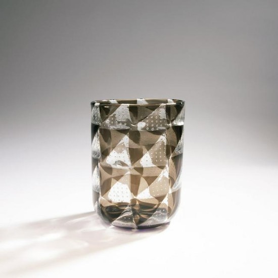 Ercole Barovier, 'Intarsio' vase, 1961-63