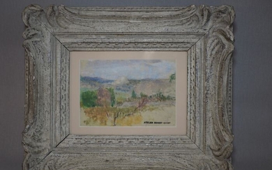 Ernest Quost (1842-1931) - Paysage du Sud de la France