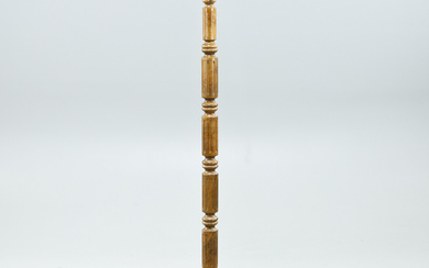 FLOOR LAMP, wood and metal, second half of the 20th century.