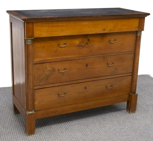 FRENCH EMPIRE STYLE FOUR DRAWER COMMODE