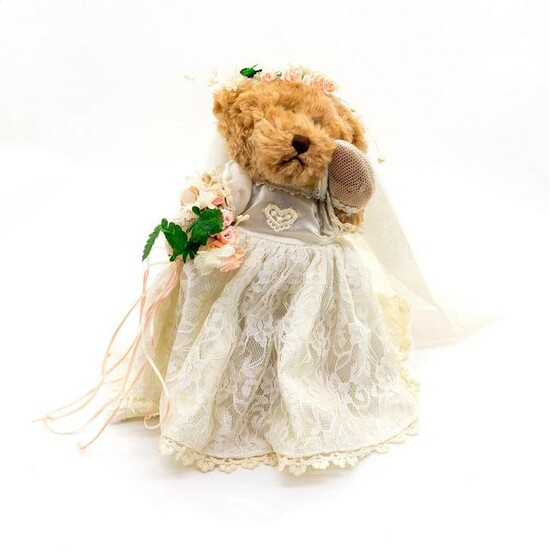 Franklin Mint Heirloom Bears Teddy Bear, Bride