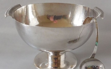 Fruit bowl, Fruit spoon (2) - .900 silver - Belgium - Second half 20th century