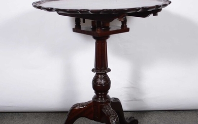 George III style mahogany birdcage tripod table