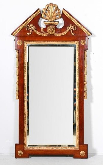 Georgian style mahogany wall mirror