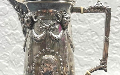 German .800 Silver Georg Roth Hanau Teapot with engravings