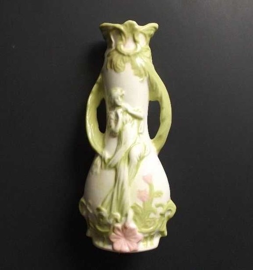 German Art Nouveau ceramic vase 1920s KLEINER