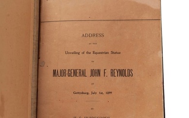 [Gettysburg] Dedication to General Reynolds